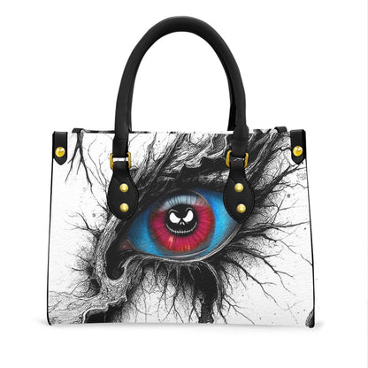 Wonder Skull structured tote bag solves the "I can't find anything in my bag" problem. The roomy interior fits your tablet, phone, wallet, water bottle, umbrella, and cosmetics — without the overstuffed look. Multiple interior pockets keep everything organized, so you're never digging around at checkout. Reinforced rivet corners and quality metal hardware ensure the bag holds up to daily use. Whether you're heading to work, running errands, or catching a flight, this tote keeps you looking put-together.