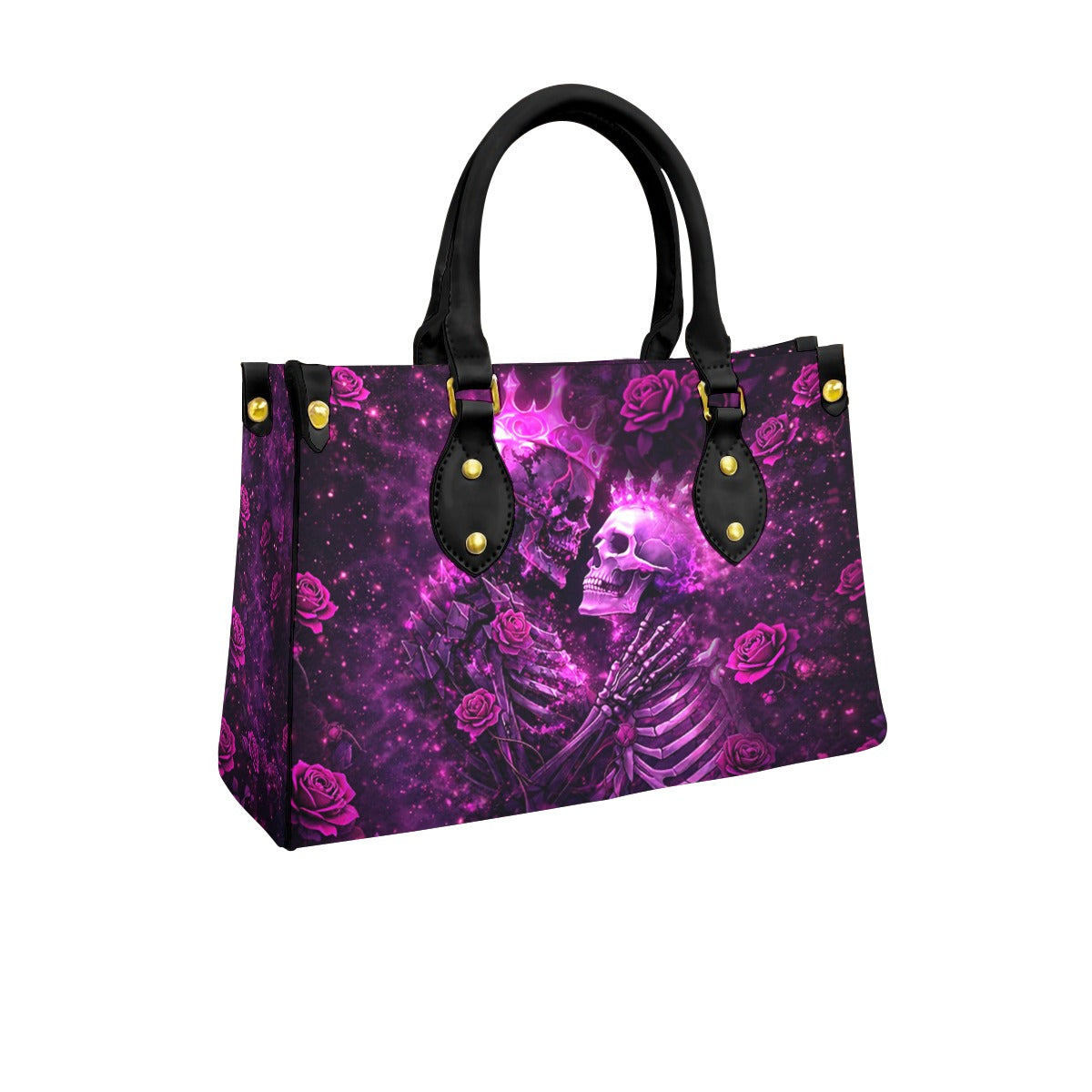 Wonder Skull structured tote bag solves the "I can't find anything in my bag" problem. The roomy interior fits your tablet, phone, wallet, water bottle, umbrella, and cosmetics — without the overstuffed look. Multiple interior pockets keep everything organized, so you're never digging around at checkout. Reinforced rivet corners and quality metal hardware ensure the bag holds up to daily use. Whether you're heading to work, running errands, or catching a flight, this tote keeps you looking put-together.