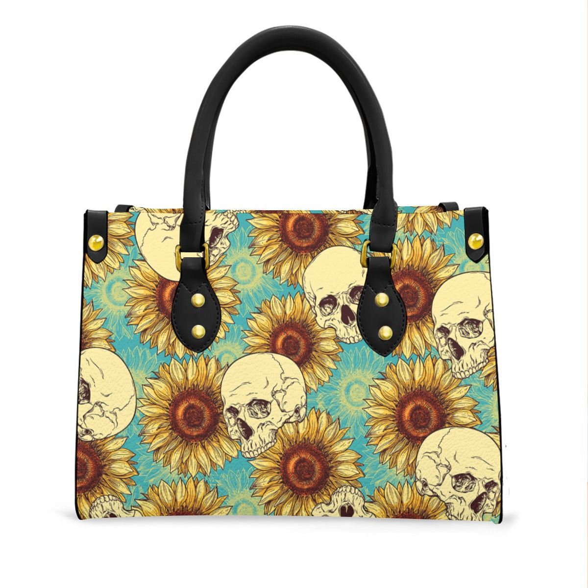 Wonder Skull structured tote bag solves the "I can't find anything in my bag" problem. The roomy interior fits your tablet, phone, wallet, water bottle, umbrella, and cosmetics — without the overstuffed look. Multiple interior pockets keep everything organized, so you're never digging around at checkout. Reinforced rivet corners and quality metal hardware ensure the bag holds up to daily use. Whether you're heading to work, running errands, or catching a flight, this tote keeps you looking put-together.
