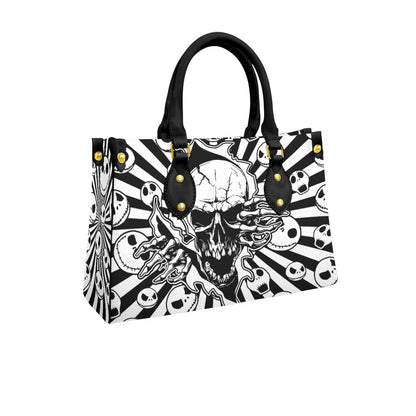 Wonder Skull structured tote bag solves the "I can't find anything in my bag" problem. The roomy interior fits your tablet, phone, wallet, water bottle, umbrella, and cosmetics — without the overstuffed look. Multiple interior pockets keep everything organized, so you're never digging around at checkout. Reinforced rivet corners and quality metal hardware ensure the bag holds up to daily use. Whether you're heading to work, running errands, or catching a flight, this tote keeps you looking put-together.