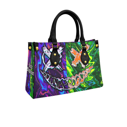 Wonder Skull structured tote bag solves the "I can't find anything in my bag" problem. The roomy interior fits your tablet, phone, wallet, water bottle, umbrella, and cosmetics — without the overstuffed look. Multiple interior pockets keep everything organized, so you're never digging around at checkout. Reinforced rivet corners and quality metal hardware ensure the bag holds up to daily use. Whether you're heading to work, running errands, or catching a flight, this tote keeps you looking put-together.