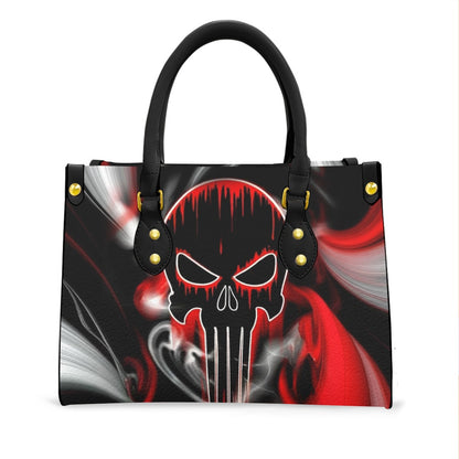Wonder Skull structured tote bag solves the "I can't find anything in my bag" problem. The roomy interior fits your tablet, phone, wallet, water bottle, umbrella, and cosmetics — without the overstuffed look. Multiple interior pockets keep everything organized, so you're never digging around at checkout. Reinforced rivet corners and quality metal hardware ensure the bag holds up to daily use. Whether you're heading to work, running errands, or catching a flight, this tote keeps you looking put-together.