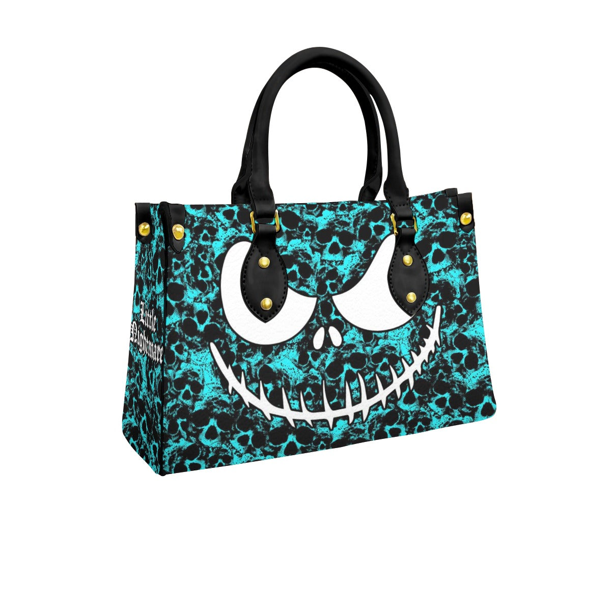 Wonder Skull structured tote bag solves the "I can't find anything in my bag" problem. The aoomy interior fits your tablet, phone, wallet, water bottle, umbrella, and cosmetics — without the overstuffed look. Multiple interior pockets keep everything organized, so you're never digging around at checkout. Reinforced rivet corners and quality metal hardware ensure the bag holds up to daily use. Whether you're heading to work, running errands, or catching a flight, this tote keeps you looking put-together.