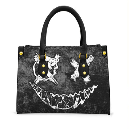 Wonder Skull structured tote bag solves the "I can't find anything in my bag" problem. The roomy interior fits your tablet, phone, wallet, water bottle, umbrella, and cosmetics — without the overstuffed look. Multiple interior pockets keep everything organized, so you're never digging around at checkout. Reinforced rivet corners and quality metal hardware ensure the bag holds up to daily use. Whether you're heading to work, running errands, or catching a flight, this tote keeps you looking put-together.