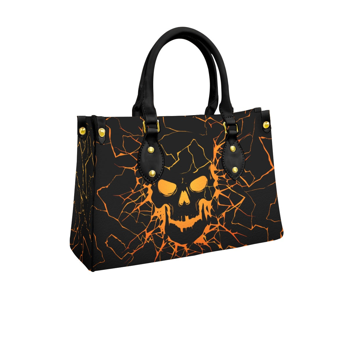 Wonder Skull structured tote bag solves the "I can't find anything in my bag" problem. The roomy interior fits your tablet, phone, wallet, water bottle, umbrella, and cosmetics — without the overstuffed look. Multiple interior pockets keep everything organized, so you're never digging around at checkout. Reinforced rivet corners and quality metal hardware ensure the bag holds up to daily use. Whether you're heading to work, running errands, or catching a flight, this tote keeps you looking put-together.
