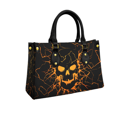 Wonder Skull structured tote bag solves the "I can't find anything in my bag" problem. The roomy interior fits your tablet, phone, wallet, water bottle, umbrella, and cosmetics — without the overstuffed look. Multiple interior pockets keep everything organized, so you're never digging around at checkout. Reinforced rivet corners and quality metal hardware ensure the bag holds up to daily use. Whether you're heading to work, running errands, or catching a flight, this tote keeps you looking put-together.