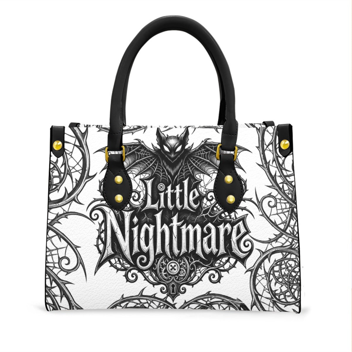 Wonder Skull structured tote bag solves the "I can't find anything in my bag" problem. The roomy interior fits your tablet, phone, wallet, water bottle, umbrella, and cosmetics — without the overstuffed look. Multiple interior pockets keep everything organized, so you're never digging around at checkout. Reinforced rivet corners and quality metal hardware ensure the bag holds up to daily use. Whether you're heading to work, running errands, or catching a flight, this tote keeps you looking put-together.
