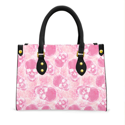 Wonder Skull structured tote bag solves the "I can't find anything in my bag" problem. The roomy interior fits your tablet, phone, wallet, water bottle, umbrella, and cosmetics — without the overstuffed look. Multiple interior pockets keep everything organized, so you're never digging around at checkout. Reinforced rivet corners and quality metal hardware ensure the bag holds up to daily use. Whether you're heading to work, running errands, or catching a flight, this tote keeps you looking put-together.