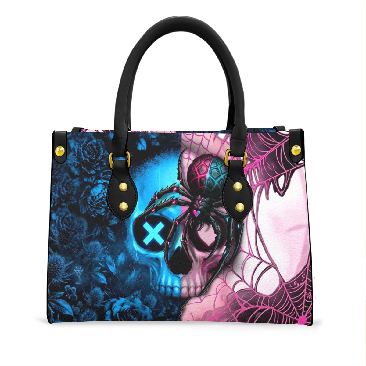 Wonder Skull structured tote bag solves the "I can't find anything in my bag" problem. The roomy interior fits your tablet, phone, wallet, water bottle, umbrella, and cosmetics — without the overstuffed look. Multiple interior pockets keep everything organized, so you're never digging around at checkout. Reinforced rivet corners and quality metal hardware ensure the bag holds up to daily use. Whether you're heading to work, running errands, or catching a flight, this tote keeps you looking put-together.