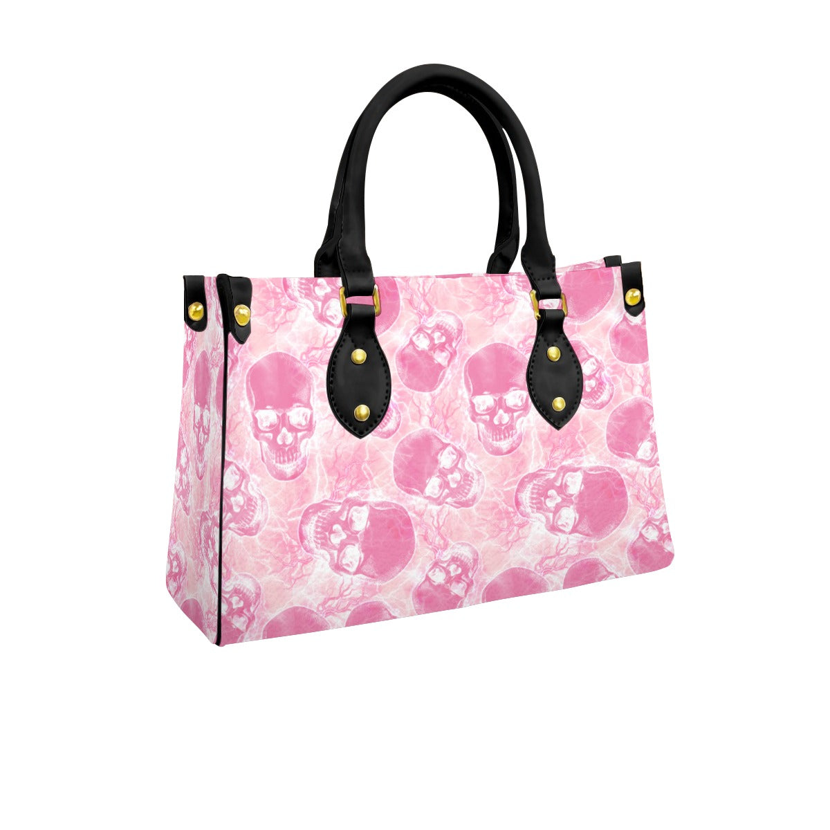 Wonder Skull structured tote bag solves the "I can't find anything in my bag" problem. The roomy interior fits your tablet, phone, wallet, water bottle, umbrella, and cosmetics — without the overstuffed look. Multiple interior pockets keep everything organized, so you're never digging around at checkout. Reinforced rivet corners and quality metal hardware ensure the bag holds up to daily use. Whether you're heading to work, running errands, or catching a flight, this tote keeps you looking put-together.