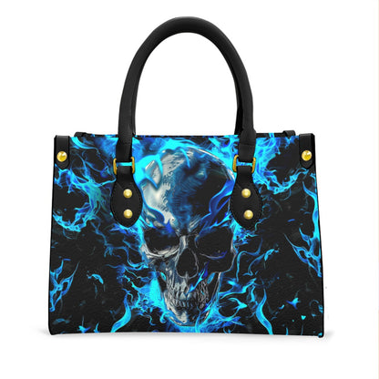 Wonder Skull structured tote bag solves the "I can't find anything in my bag" problem. The roomy interior fits your tablet, phone, wallet, water bottle, umbrella, and cosmetics — without the overstuffed look. Multiple interior pockets keep everything organized, so you're never digging around at checkout. Reinforced rivet corners and quality metal hardware ensure the bag holds up to daily use. Whether you're heading to work, running errands, or catching a flight, this tote keeps you looking put-together.