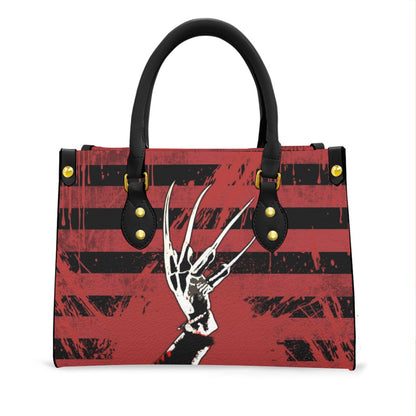 Wonder Skull structured tote bag solves the "I can't find anything in my bag" problem. The aoomy interior fits your tablet, phone, wallet, water bottle, umbrella, and cosmetics — without the overstuffed look. Multiple interior pockets keep everything organized, so you're never digging around at checkout. Reinforced rivet corners and quality metal hardware ensure the bag holds up to daily use. Whether you're heading to work, running errands, or catching a flight, this tote keeps you looking put-together.