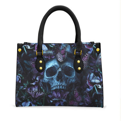 Wonder Skull structured tote bag solves the "I can't find anything in my bag" problem. The roomy interior fits your tablet, phone, wallet, water bottle, umbrella, and cosmetics — without the overstuffed look. Multiple interior pockets keep everything organized, so you're never digging around at checkout. Reinforced rivet corners and quality metal hardware ensure the bag holds up to daily use. Whether you're heading to work, running errands, or catching a flight, this tote keeps you looking put-together.