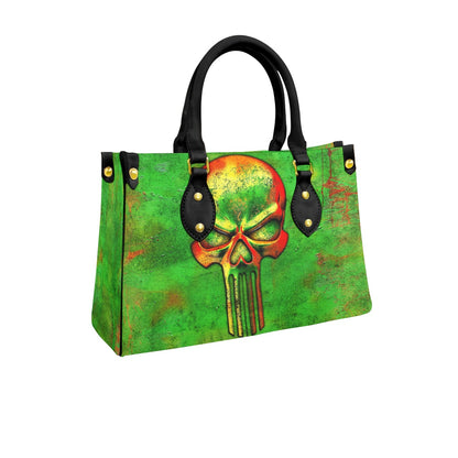 Wonder Skull structured tote bag solves the "I can't find anything in my bag" problem. The roomy interior fits your tablet, phone, wallet, water bottle, umbrella, and cosmetics — without the overstuffed look. Multiple interior pockets keep everything organized, so you're never digging around at checkout. Reinforced rivet corners and quality metal hardware ensure the bag holds up to daily use. Whether you're heading to work, running errands, or catching a flight, this tote keeps you looking put-together.