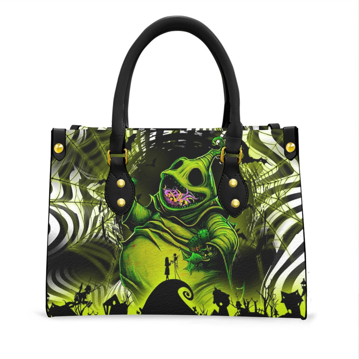 Wonder Skull structured tote bag solves the "I can't find anything in my bag" problem. The aoomy interior fits your tablet, phone, wallet, water bottle, umbrella, and cosmetics — without the overstuffed look. Multiple interior pockets keep everything organized, so you're never digging around at checkout. Reinforced rivet corners and quality metal hardware ensure the bag holds up to daily use. Whether you're heading to work, running errands, or catching a flight, this tote keeps you looking put-together.