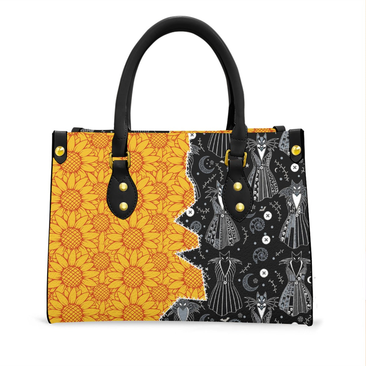 Wonder Skull structured tote bag solves the "I can't find anything in my bag" problem. The roomy interior fits your tablet, phone, wallet, water bottle, umbrella, and cosmetics — without the overstuffed look. Multiple interior pockets keep everything organized, so you're never digging around at checkout. Reinforced rivet corners and quality metal hardware ensure the bag holds up to daily use. Whether you're heading to work, running errands, or catching a flight, this tote keeps you looking put-together.