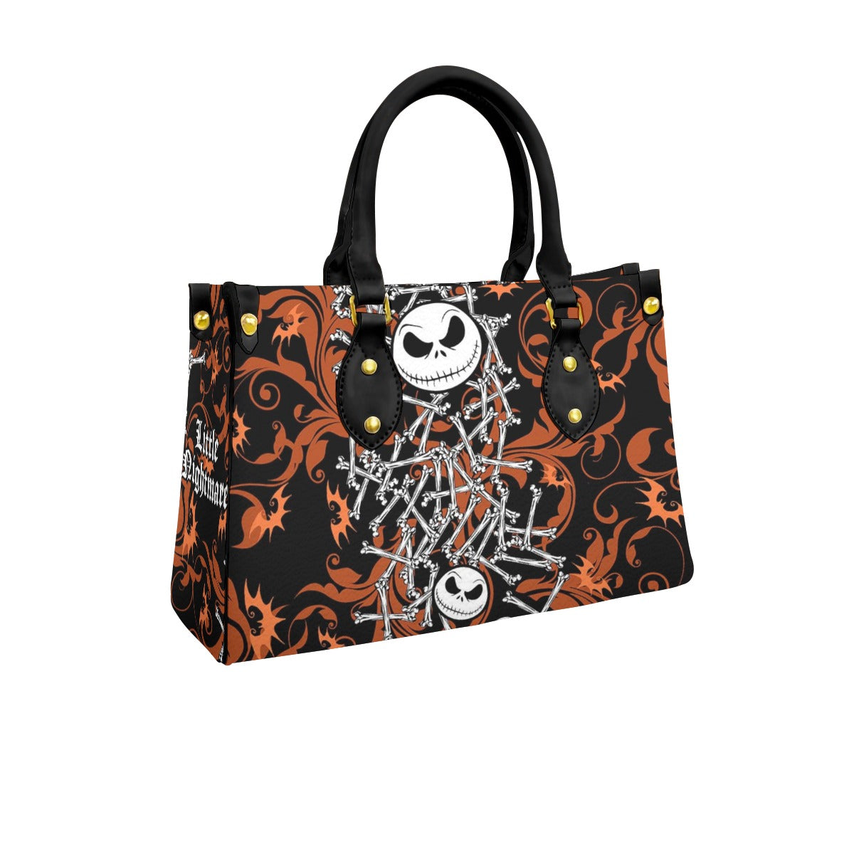 Wonder Skull structured tote bag solves the "I can't find anything in my bag" problem. The aoomy interior fits your tablet, phone, wallet, water bottle, umbrella, and cosmetics — without the overstuffed look. Multiple interior pockets keep everything organized, so you're never digging around at checkout. Reinforced rivet corners and quality metal hardware ensure the bag holds up to daily use. Whether you're heading to work, running errands, or catching a flight, this tote keeps you looking put-together.