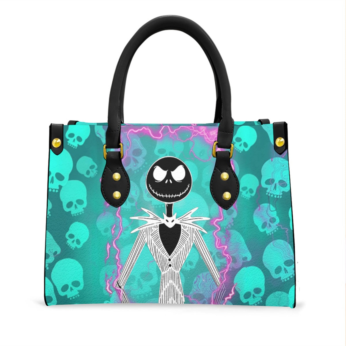 Wonder Skull structured tote bag solves the "I can't find anything in my bag" problem. The roomy interior fits your tablet, phone, wallet, water bottle, umbrella, and cosmetics — without the overstuffed look. Multiple interior pockets keep everything organized, so you're never digging around at checkout. Reinforced rivet corners and quality metal hardware ensure the bag holds up to daily use. Whether you're heading to work, running errands, or catching a flight, this tote keeps you looking put-together.