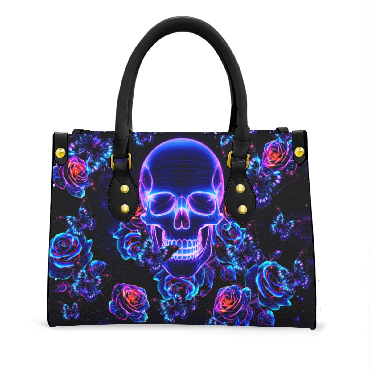 Wonder Skull structured tote bag solves the "I can't find anything in my bag" problem. The roomy interior fits your tablet, phone, wallet, water bottle, umbrella, and cosmetics — without the overstuffed look. Multiple interior pockets keep everything organized, so you're never digging around at checkout. Reinforced rivet corners and quality metal hardware ensure the bag holds up to daily use. Whether you're heading to work, running errands, or catching a flight, this tote keeps you looking put-together.