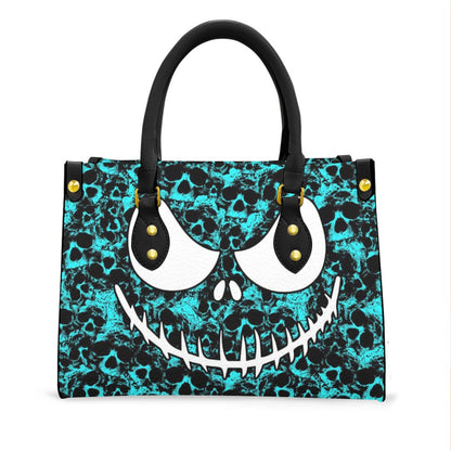 Wonder Skull structured tote bag solves the "I can't find anything in my bag" problem. The aoomy interior fits your tablet, phone, wallet, water bottle, umbrella, and cosmetics — without the overstuffed look. Multiple interior pockets keep everything organized, so you're never digging around at checkout. Reinforced rivet corners and quality metal hardware ensure the bag holds up to daily use. Whether you're heading to work, running errands, or catching a flight, this tote keeps you looking put-together.