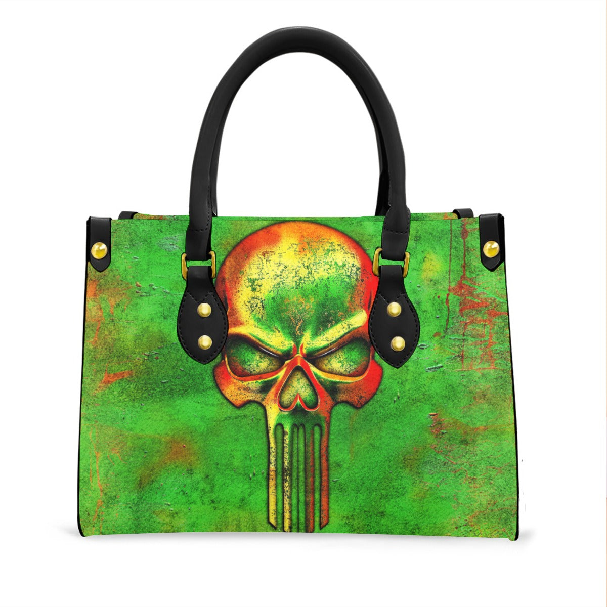 Wonder Skull structured tote bag solves the "I can't find anything in my bag" problem. The roomy interior fits your tablet, phone, wallet, water bottle, umbrella, and cosmetics — without the overstuffed look. Multiple interior pockets keep everything organized, so you're never digging around at checkout. Reinforced rivet corners and quality metal hardware ensure the bag holds up to daily use. Whether you're heading to work, running errands, or catching a flight, this tote keeps you looking put-together.