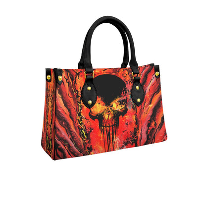 Wonder Skull structured tote bag solves the "I can't find anything in my bag" problem. The roomy interior fits your tablet, phone, wallet, water bottle, umbrella, and cosmetics — without the overstuffed look. Multiple interior pockets keep everything organized, so you're never digging around at checkout. Reinforced rivet corners and quality metal hardware ensure the bag holds up to daily use. Whether you're heading to work, running errands, or catching a flight, this tote keeps you looking put-together.