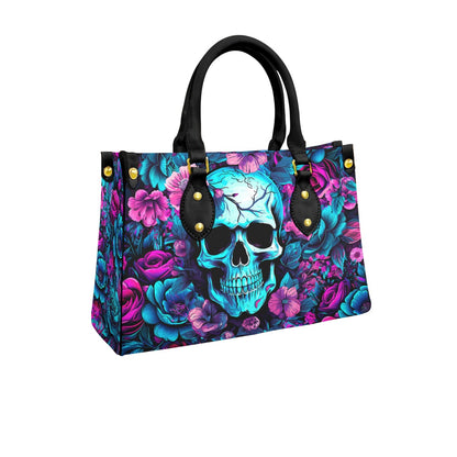 Wonder Skull structured tote bag solves the "I can't find anything in my bag" problem. The roomy interior fits your tablet, phone, wallet, water bottle, umbrella, and cosmetics — without the overstuffed look. Multiple interior pockets keep everything organized, so you're never digging around at checkout. Reinforced rivet corners and quality metal hardware ensure the bag holds up to daily use. Whether you're heading to work, running errands, or catching a flight, this tote keeps you looking put-together.