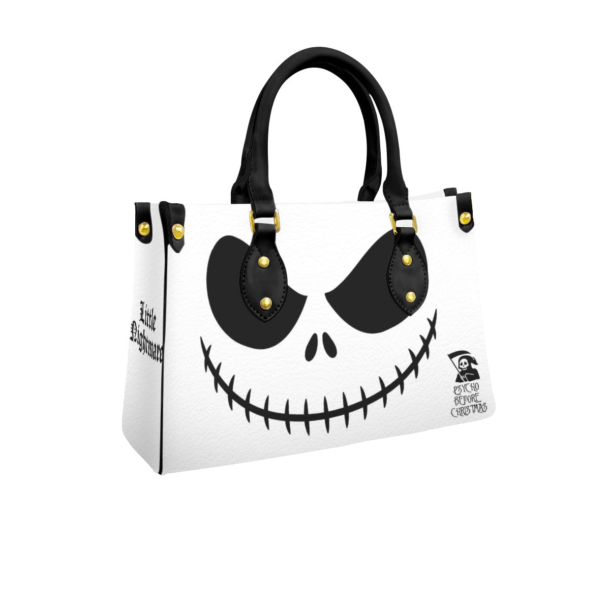 Wonder Skull structured tote bag solves the "I can't find anything in my bag" problem. The aoomy interior fits your tablet, phone, wallet, water bottle, umbrella, and cosmetics — without the overstuffed look. Multiple interior pockets keep everything organized, so you're never digging around at checkout. Reinforced rivet corners and quality metal hardware ensure the bag holds up to daily use. Whether you're heading to work, running errands, or catching a flight, this tote keeps you looking put-together.