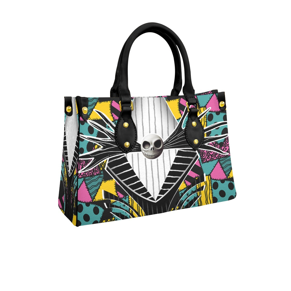 Wonder Skull structured tote bag solves the "I can't find anything in my bag" problem. The roomy interior fits your tablet, phone, wallet, water bottle, umbrella, and cosmetics — without the overstuffed look. Multiple interior pockets keep everything organized, so you're never digging around at checkout. Reinforced rivet corners and quality metal hardware ensure the bag holds up to daily use. Whether you're heading to work, running errands, or catching a flight, this tote keeps you looking put-together.
