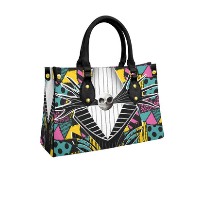 Wonder Skull structured tote bag solves the "I can't find anything in my bag" problem. The roomy interior fits your tablet, phone, wallet, water bottle, umbrella, and cosmetics — without the overstuffed look. Multiple interior pockets keep everything organized, so you're never digging around at checkout. Reinforced rivet corners and quality metal hardware ensure the bag holds up to daily use. Whether you're heading to work, running errands, or catching a flight, this tote keeps you looking put-together.