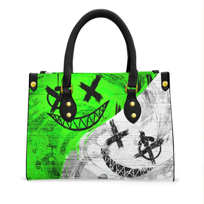 Wonder Skull structured tote bag solves the "I can't find anything in my bag" problem. The roomy interior fits your tablet, phone, wallet, water bottle, umbrella, and cosmetics — without the overstuffed look. Multiple interior pockets keep everything organized, so you're never digging around at checkout. Reinforced rivet corners and quality metal hardware ensure the bag holds up to daily use. Whether you're heading to work, running errands, or catching a flight, this tote keeps you looking put-together.