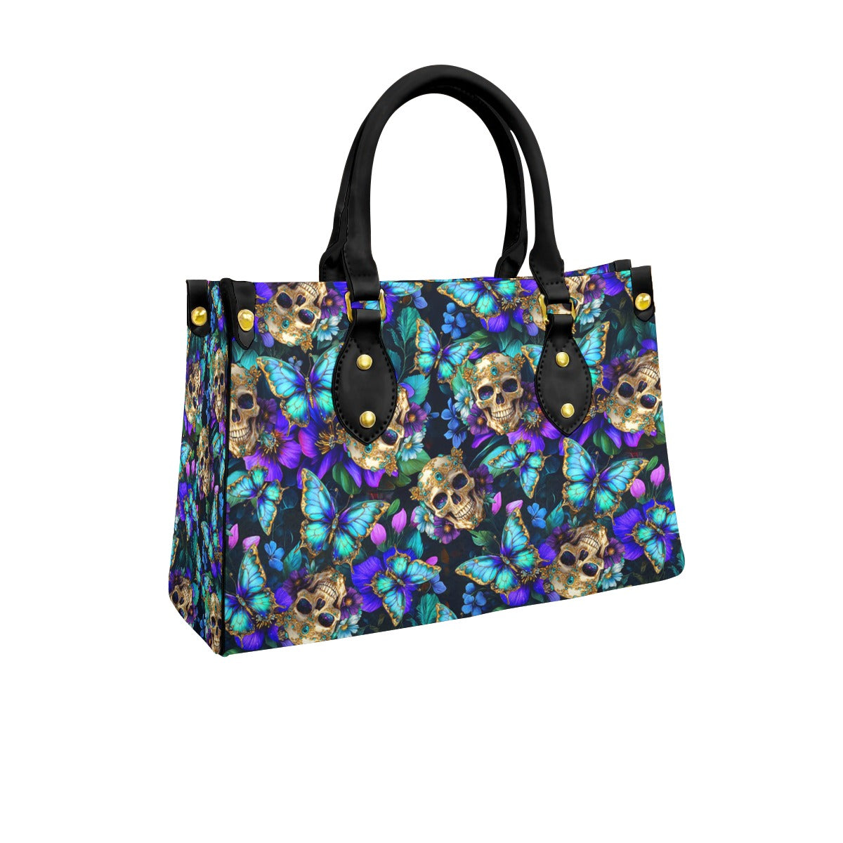 Wonder Skull structured tote bag solves the "I can't find anything in my bag" problem. The roomy interior fits your tablet, phone, wallet, water bottle, umbrella, and cosmetics — without the overstuffed look. Multiple interior pockets keep everything organized, so you're never digging around at checkout. Reinforced rivet corners and quality metal hardware ensure the bag holds up to daily use. Whether you're heading to work, running errands, or catching a flight, this tote keeps you looking put-together.