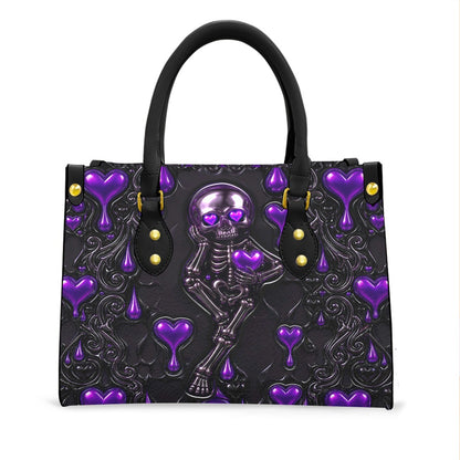 Wonder Skull structured tote bag solves the "I can't find anything in my bag" problem. The roomy interior fits your tablet, phone, wallet, water bottle, umbrella, and cosmetics — without the overstuffed look. Multiple interior pockets keep everything organized, so you're never digging around at checkout. Reinforced rivet corners and quality metal hardware ensure the bag holds up to daily use. Whether you're heading to work, running errands, or catching a flight, this tote keeps you looking put-together.