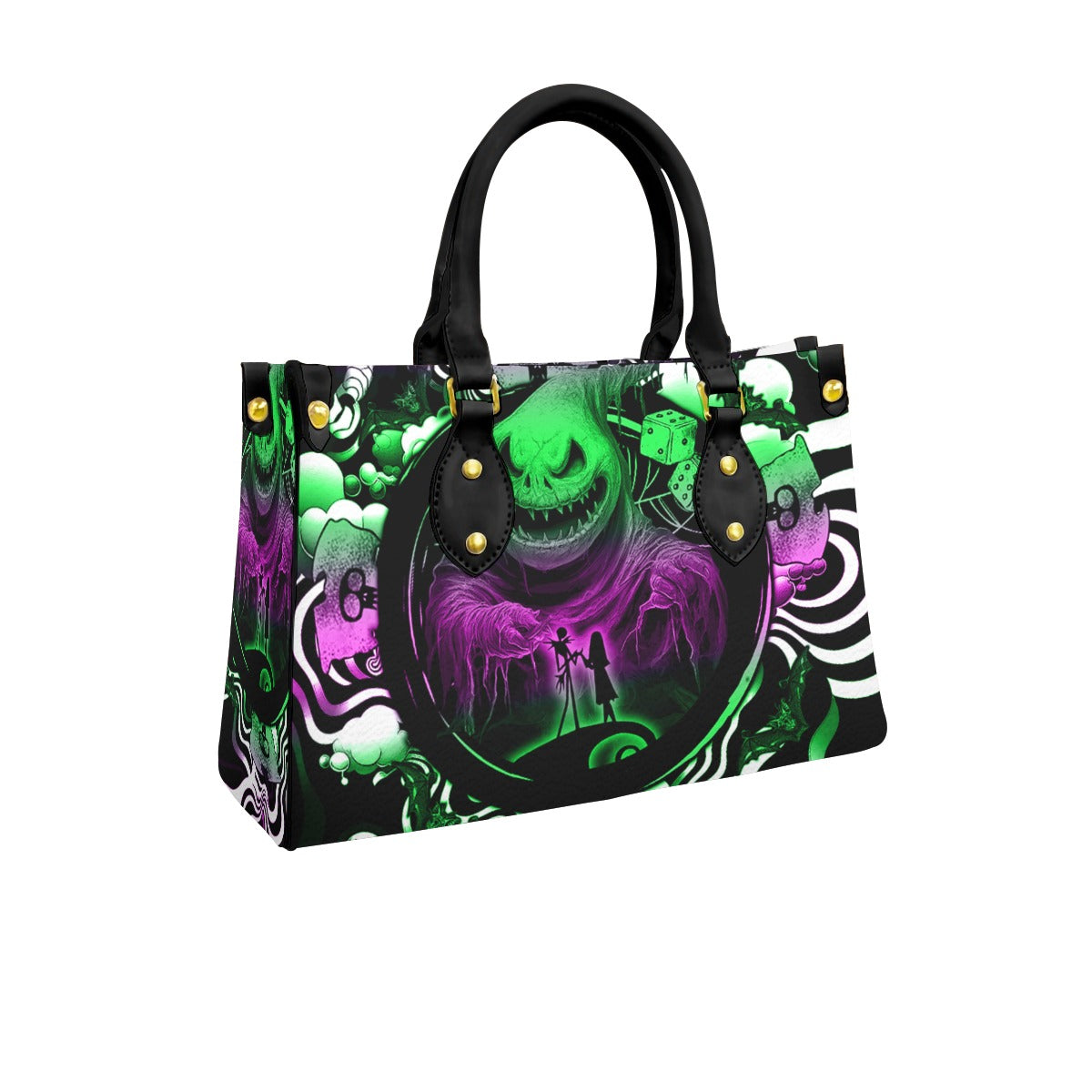 Wonder Skull structured tote bag solves the "I can't find anything in my bag" problem. The roomy interior fits your tablet, phone, wallet, water bottle, umbrella, and cosmetics — without the overstuffed look. Multiple interior pockets keep everything organized, so you're never digging around at checkout. Reinforced rivet corners and quality metal hardware ensure the bag holds up to daily use. Whether you're heading to work, running errands, or catching a flight, this tote keeps you looking put-together.