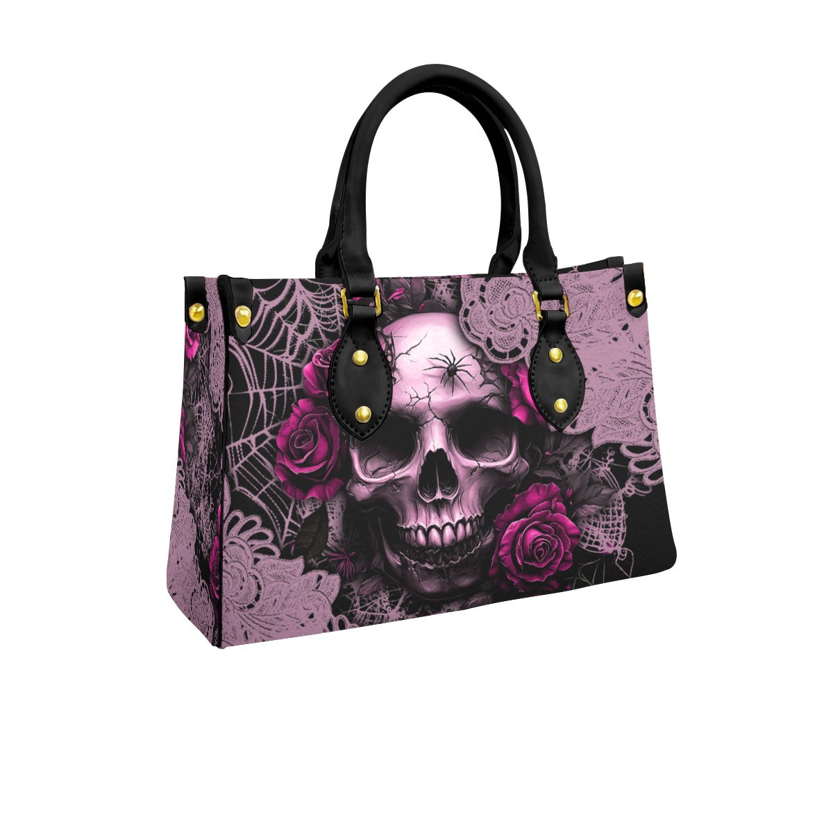 Wonder Skull structured tote bag solves the "I can't find anything in my bag" problem. The roomy interior fits your tablet, phone, wallet, water bottle, umbrella, and cosmetics — without the overstuffed look. Multiple interior pockets keep everything organized, so you're never digging around at checkout. Reinforced rivet corners and quality metal hardware ensure the bag holds up to daily use. Whether you're heading to work, running errands, or catching a flight, this tote keeps you looking put-together.