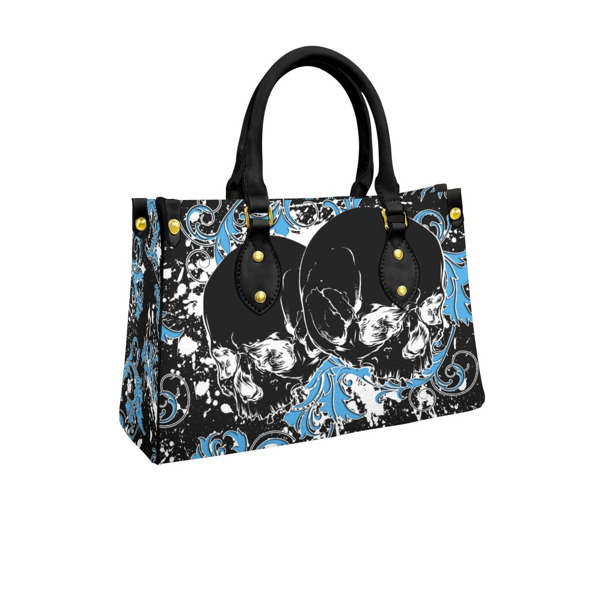 Wonder Skull structured tote bag solves the "I can't find anything in my bag" problem. The roomy interior fits your tablet, phone, wallet, water bottle, umbrella, and cosmetics — without the overstuffed look. Multiple interior pockets keep everything organized, so you're never digging around at checkout. Reinforced rivet corners and quality metal hardware ensure the bag holds up to daily use. Whether you're heading to work, running errands, or catching a flight, this tote keeps you looking put-together.