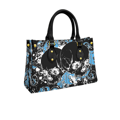 Wonder Skull structured tote bag solves the "I can't find anything in my bag" problem. The roomy interior fits your tablet, phone, wallet, water bottle, umbrella, and cosmetics — without the overstuffed look. Multiple interior pockets keep everything organized, so you're never digging around at checkout. Reinforced rivet corners and quality metal hardware ensure the bag holds up to daily use. Whether you're heading to work, running errands, or catching a flight, this tote keeps you looking put-together.