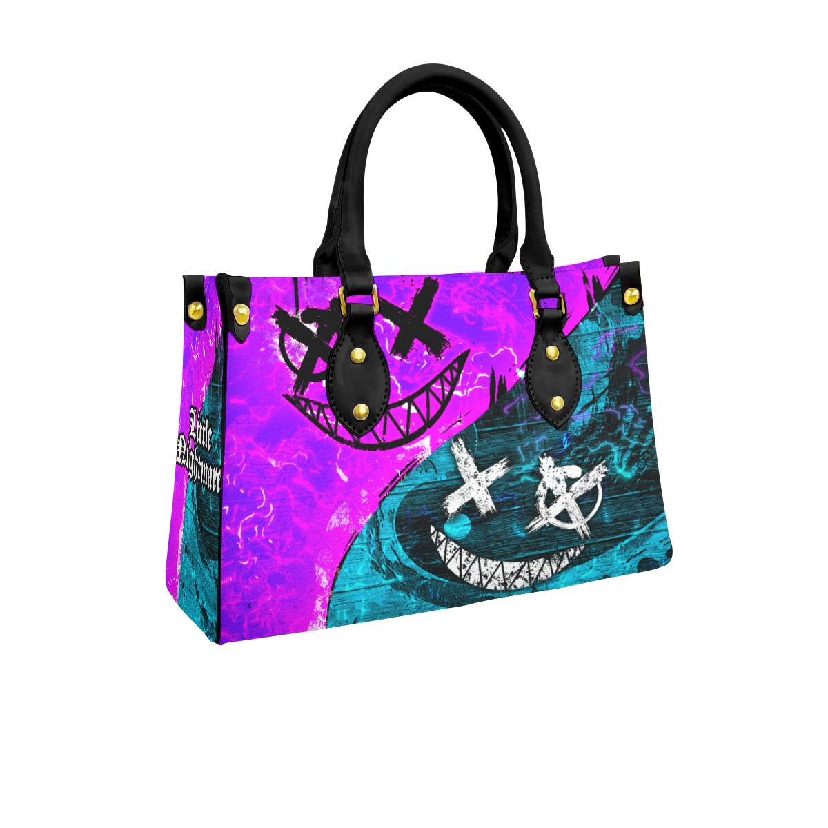 Wonder Skull structured tote bag solves the "I can't find anything in my bag" problem. The roomy interior fits your tablet, phone, wallet, water bottle, umbrella, and cosmetics — without the overstuffed look. Multiple interior pockets keep everything organized, so you're never digging around at checkout. Reinforced rivet corners and quality metal hardware ensure the bag holds up to daily use. Whether you're heading to work, running errands, or catching a flight, this tote keeps you looking put-together.