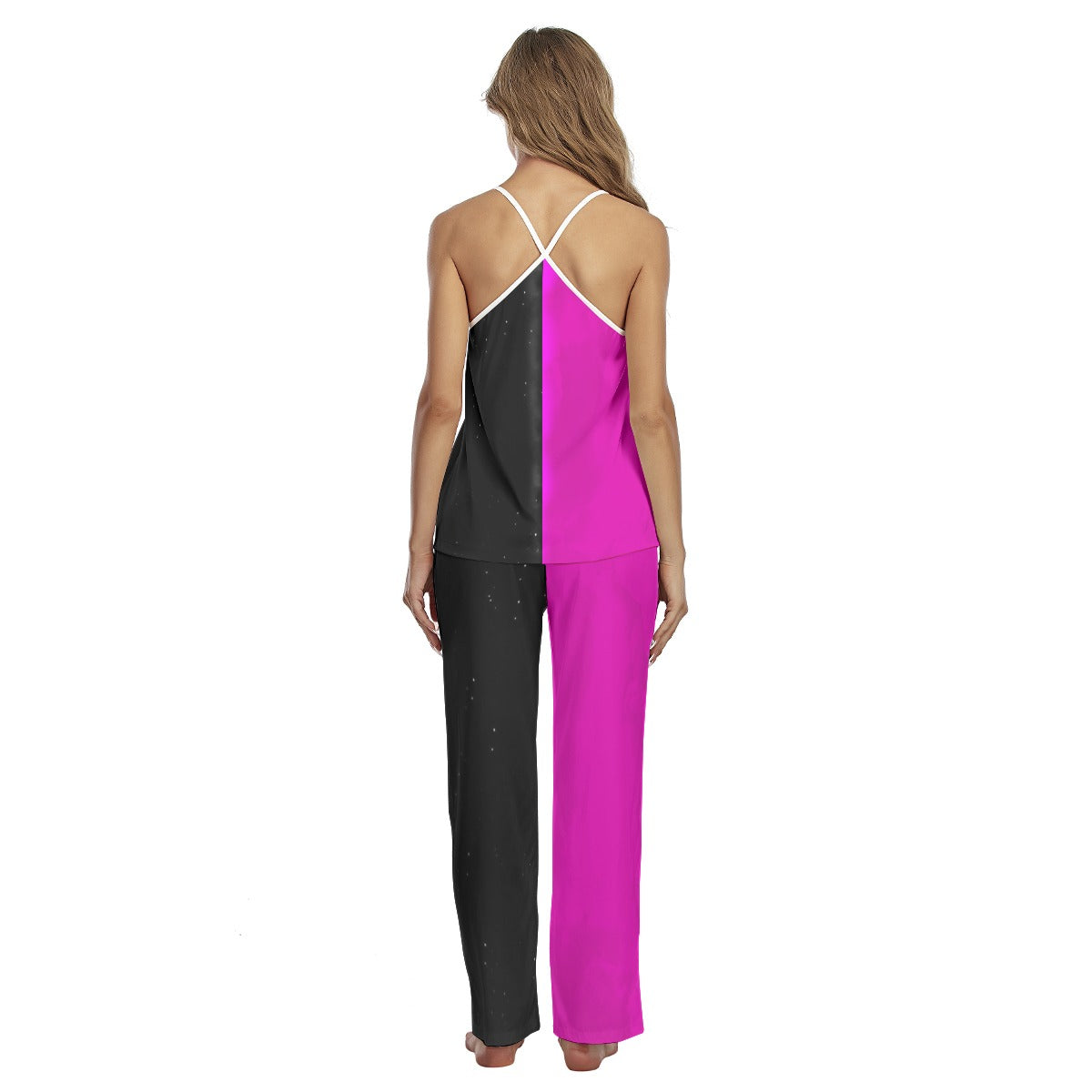 Purple Skull Nightmare Cami Pajamas Sets For Women Sleepwears Combo