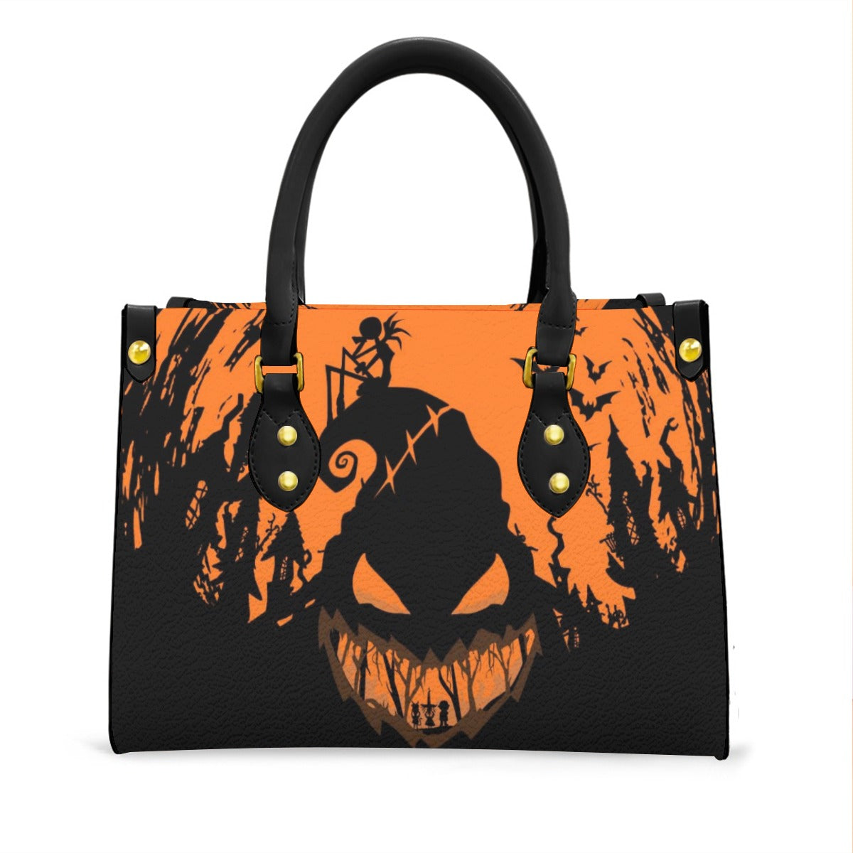 Wonder Skull structured tote bag solves the "I can't find anything in my bag" problem. The aoomy interior fits your tablet, phone, wallet, water bottle, umbrella, and cosmetics — without the overstuffed look. Multiple interior pockets keep everything organized, so you're never digging around at checkout. Reinforced rivet corners and quality metal hardware ensure the bag holds up to daily use. Whether you're heading to work, running errands, or catching a flight, this tote keeps you looking put-together.