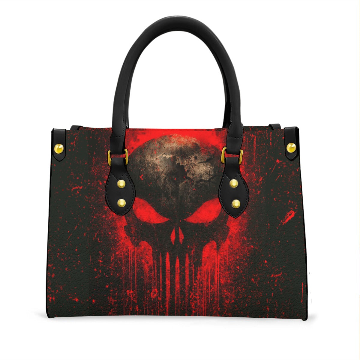Wonder Skull structured tote bag solves the "I can't find anything in my bag" problem. The roomy interior fits your tablet, phone, wallet, water bottle, umbrella, and cosmetics — without the overstuffed look. Multiple interior pockets keep everything organized, so you're never digging around at checkout. Reinforced rivet corners and quality metal hardware ensure the bag holds up to daily use. Whether you're heading to work, running errands, or catching a flight, this tote keeps you looking put-together.