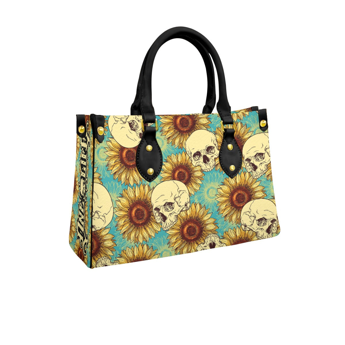 Wonder Skull structured tote bag solves the "I can't find anything in my bag" problem. The roomy interior fits your tablet, phone, wallet, water bottle, umbrella, and cosmetics — without the overstuffed look. Multiple interior pockets keep everything organized, so you're never digging around at checkout. Reinforced rivet corners and quality metal hardware ensure the bag holds up to daily use. Whether you're heading to work, running errands, or catching a flight, this tote keeps you looking put-together.