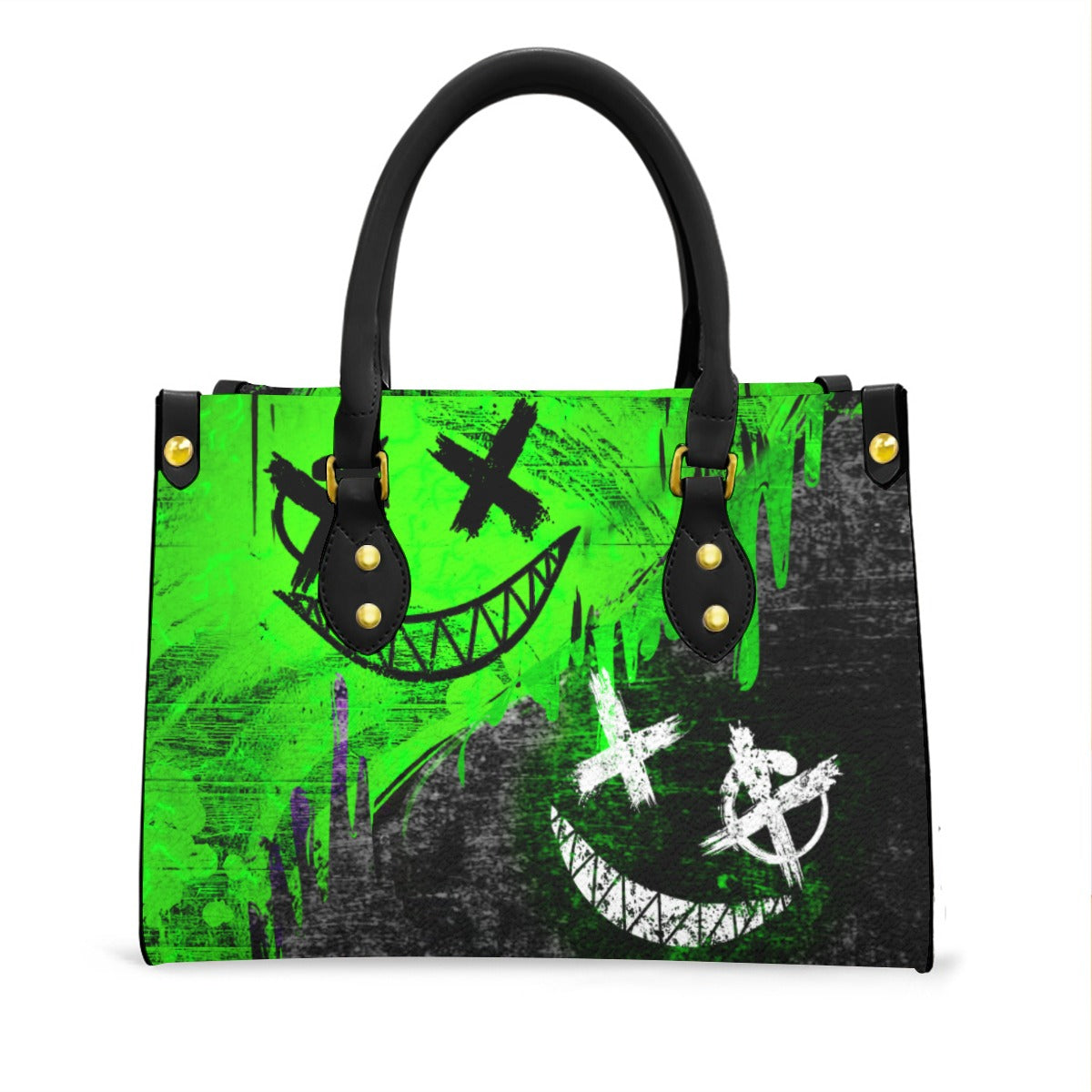 Wonder Skull structured tote bag solves the "I can't find anything in my bag" problem. The roomy interior fits your tablet, phone, wallet, water bottle, umbrella, and cosmetics — without the overstuffed look. Multiple interior pockets keep everything organized, so you're never digging around at checkout. Reinforced rivet corners and quality metal hardware ensure the bag holds up to daily use. Whether you're heading to work, running errands, or catching a flight, this tote keeps you looking put-together.