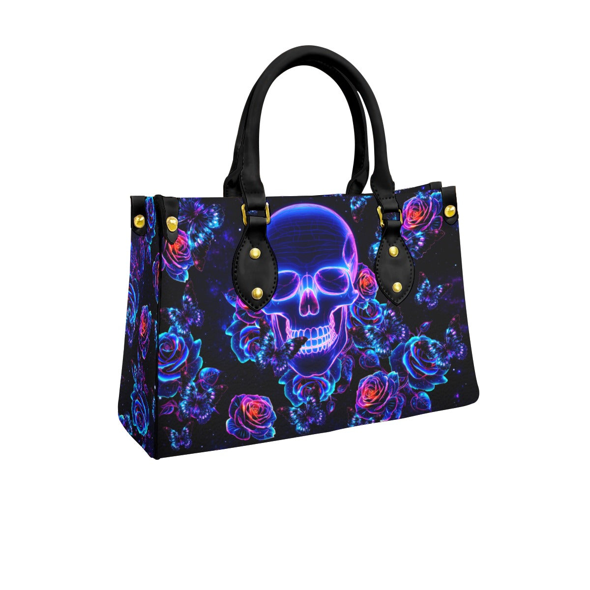 Wonder Skull structured tote bag solves the "I can't find anything in my bag" problem. The roomy interior fits your tablet, phone, wallet, water bottle, umbrella, and cosmetics — without the overstuffed look. Multiple interior pockets keep everything organized, so you're never digging around at checkout. Reinforced rivet corners and quality metal hardware ensure the bag holds up to daily use. Whether you're heading to work, running errands, or catching a flight, this tote keeps you looking put-together.