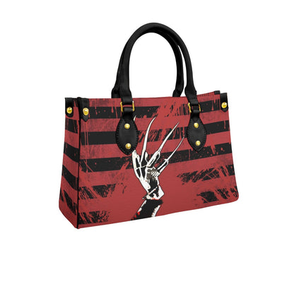 Wonder Skull structured tote bag solves the "I can't find anything in my bag" problem. The aoomy interior fits your tablet, phone, wallet, water bottle, umbrella, and cosmetics — without the overstuffed look. Multiple interior pockets keep everything organized, so you're never digging around at checkout. Reinforced rivet corners and quality metal hardware ensure the bag holds up to daily use. Whether you're heading to work, running errands, or catching a flight, this tote keeps you looking put-together.