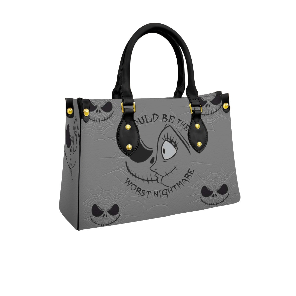 Wonder Skull structured tote bag solves the "I can't find anything in my bag" problem. The aoomy interior fits your tablet, phone, wallet, water bottle, umbrella, and cosmetics — without the overstuffed look. Multiple interior pockets keep everything organized, so you're never digging around at checkout. Reinforced rivet corners and quality metal hardware ensure the bag holds up to daily use. Whether you're heading to work, running errands, or catching a flight, this tote keeps you looking put-together.