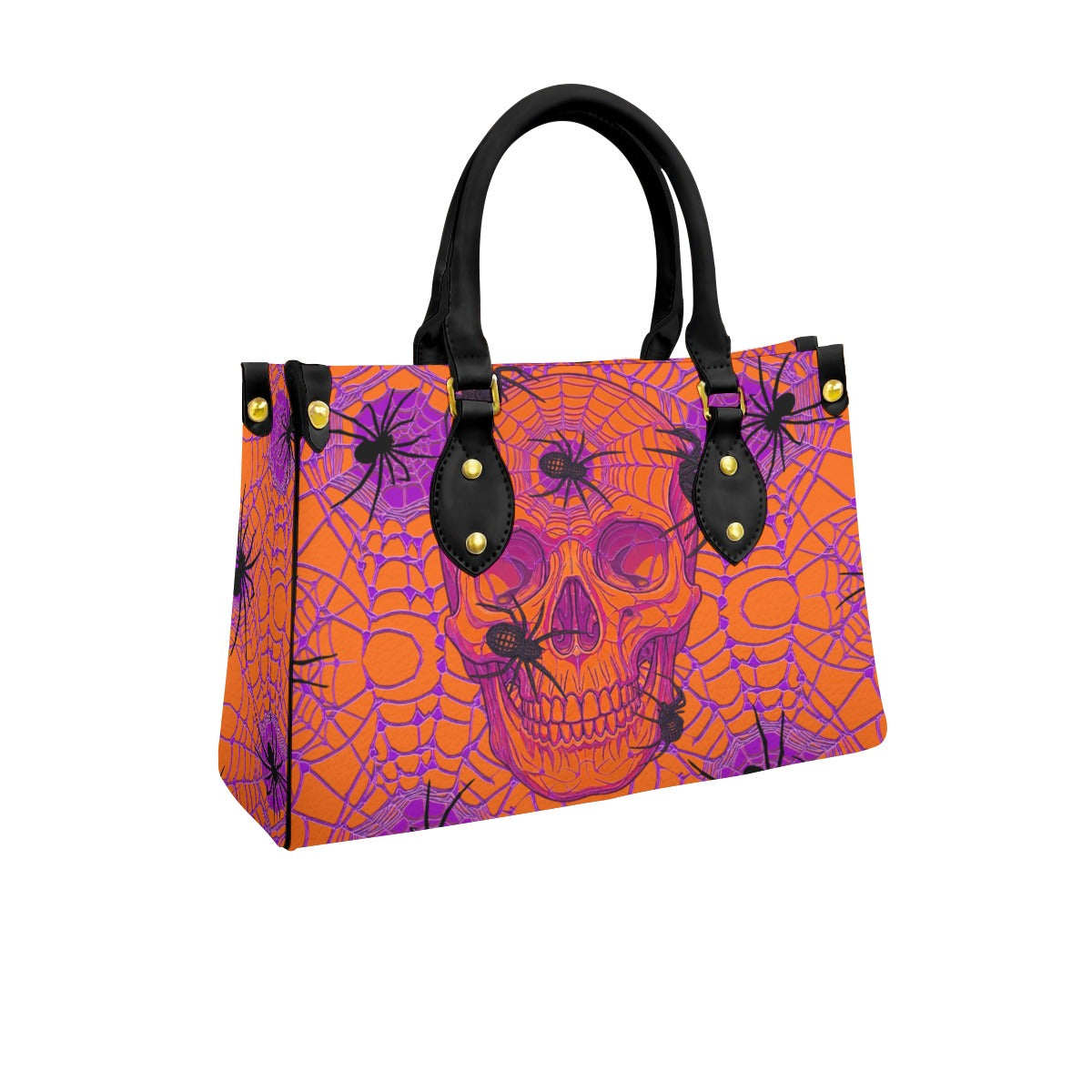 Wonder Skull structured tote bag solves the "I can't find anything in my bag" problem. The roomy interior fits your tablet, phone, wallet, water bottle, umbrella, and cosmetics — without the overstuffed look. Multiple interior pockets keep everything organized, so you're never digging around at checkout. Reinforced rivet corners and quality metal hardware ensure the bag holds up to daily use. Whether you're heading to work, running errands, or catching a flight, this tote keeps you looking put-together.