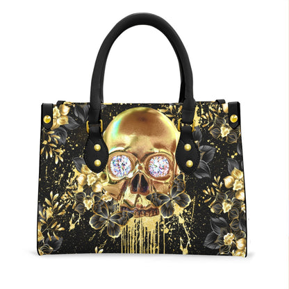 Wonder Skull structured tote bag solves the "I can't find anything in my bag" problem. The roomy interior fits your tablet, phone, wallet, water bottle, umbrella, and cosmetics — without the overstuffed look. Multiple interior pockets keep everything organized, so you're never digging around at checkout. Reinforced rivet corners and quality metal hardware ensure the bag holds up to daily use. Whether you're heading to work, running errands, or catching a flight, this tote keeps you looking put-together.