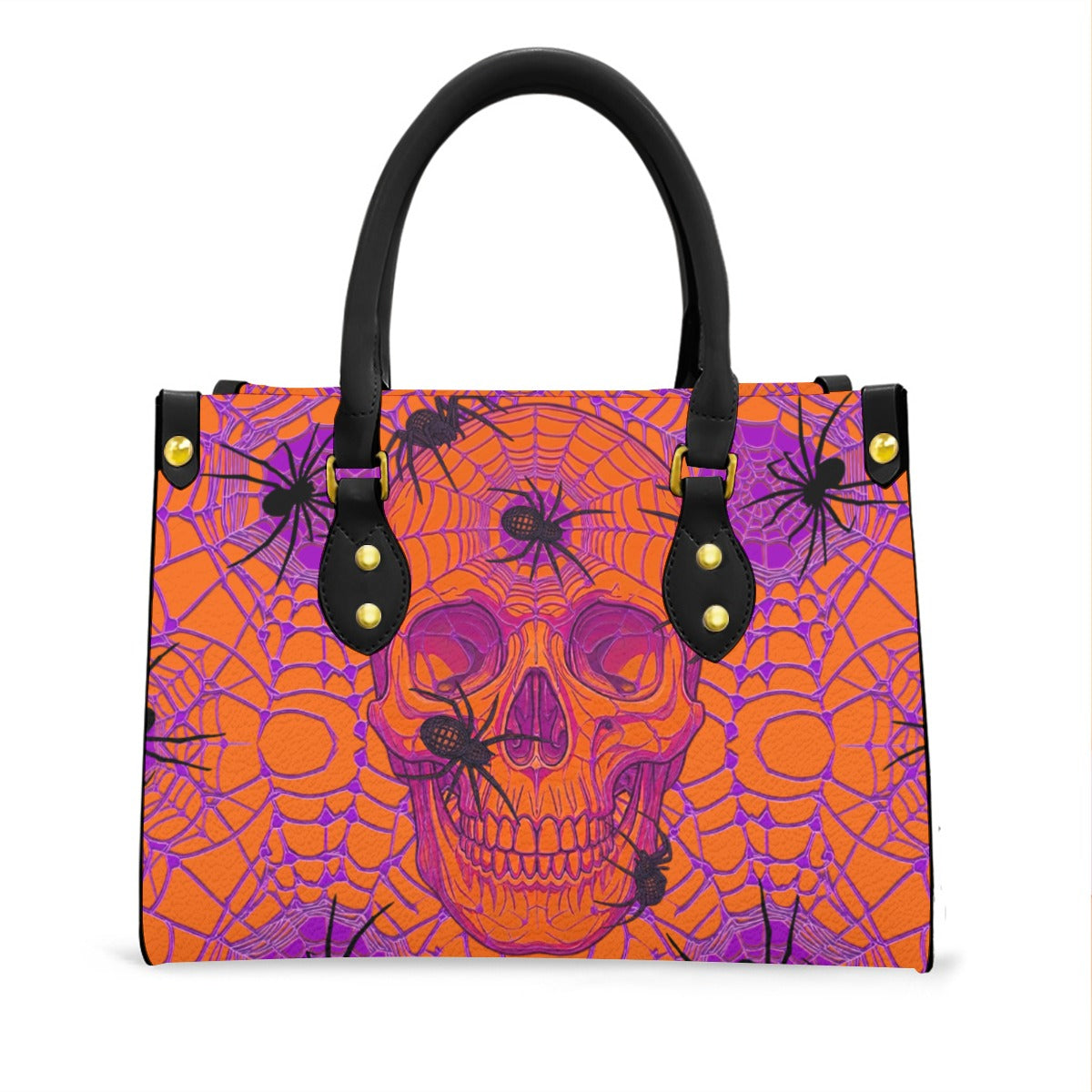 Wonder Skull structured tote bag solves the "I can't find anything in my bag" problem. The roomy interior fits your tablet, phone, wallet, water bottle, umbrella, and cosmetics — without the overstuffed look. Multiple interior pockets keep everything organized, so you're never digging around at checkout. Reinforced rivet corners and quality metal hardware ensure the bag holds up to daily use. Whether you're heading to work, running errands, or catching a flight, this tote keeps you looking put-together.