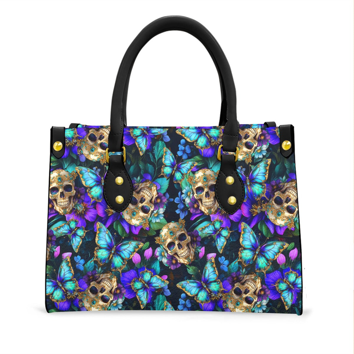 Wonder Skull structured tote bag solves the "I can't find anything in my bag" problem. The roomy interior fits your tablet, phone, wallet, water bottle, umbrella, and cosmetics — without the overstuffed look. Multiple interior pockets keep everything organized, so you're never digging around at checkout. Reinforced rivet corners and quality metal hardware ensure the bag holds up to daily use. Whether you're heading to work, running errands, or catching a flight, this tote keeps you looking put-together.